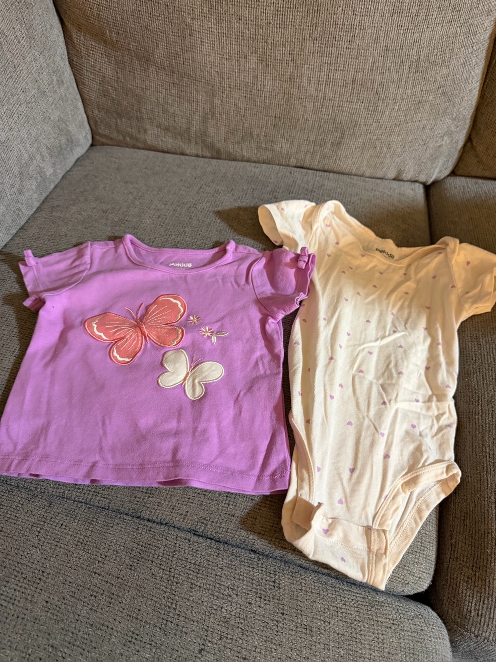 Pink Butterfly Short Sleeve Tee for Kids